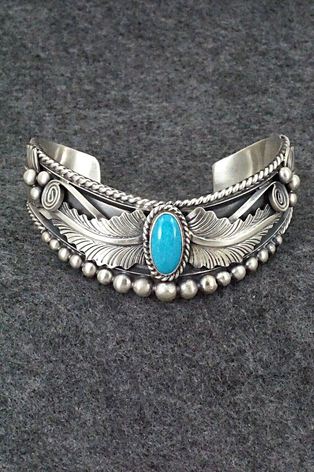 Turquoise & Sterling Silver Bracelet - Tom Lewis