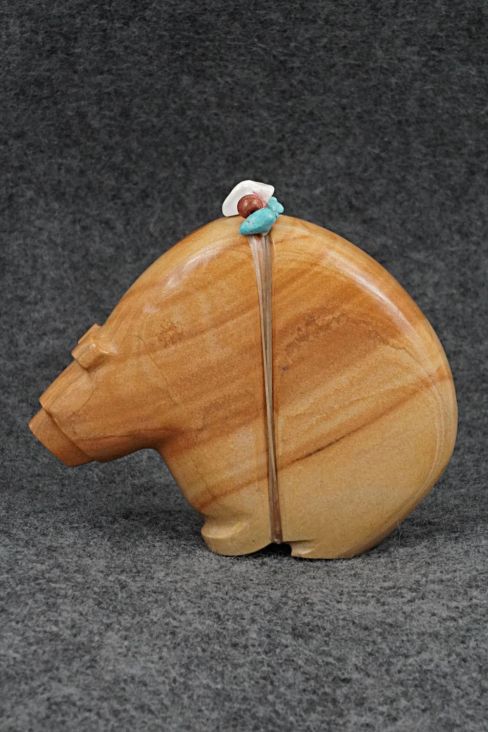 Bear with Cub Zuni Fetish Carving - Paulette & Farlan Quam