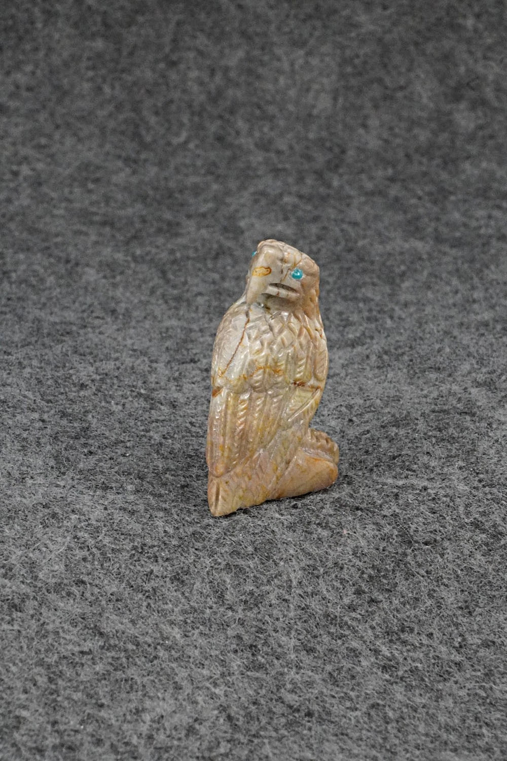 Eagle Zuni Fetish Carving - Randy Lucio