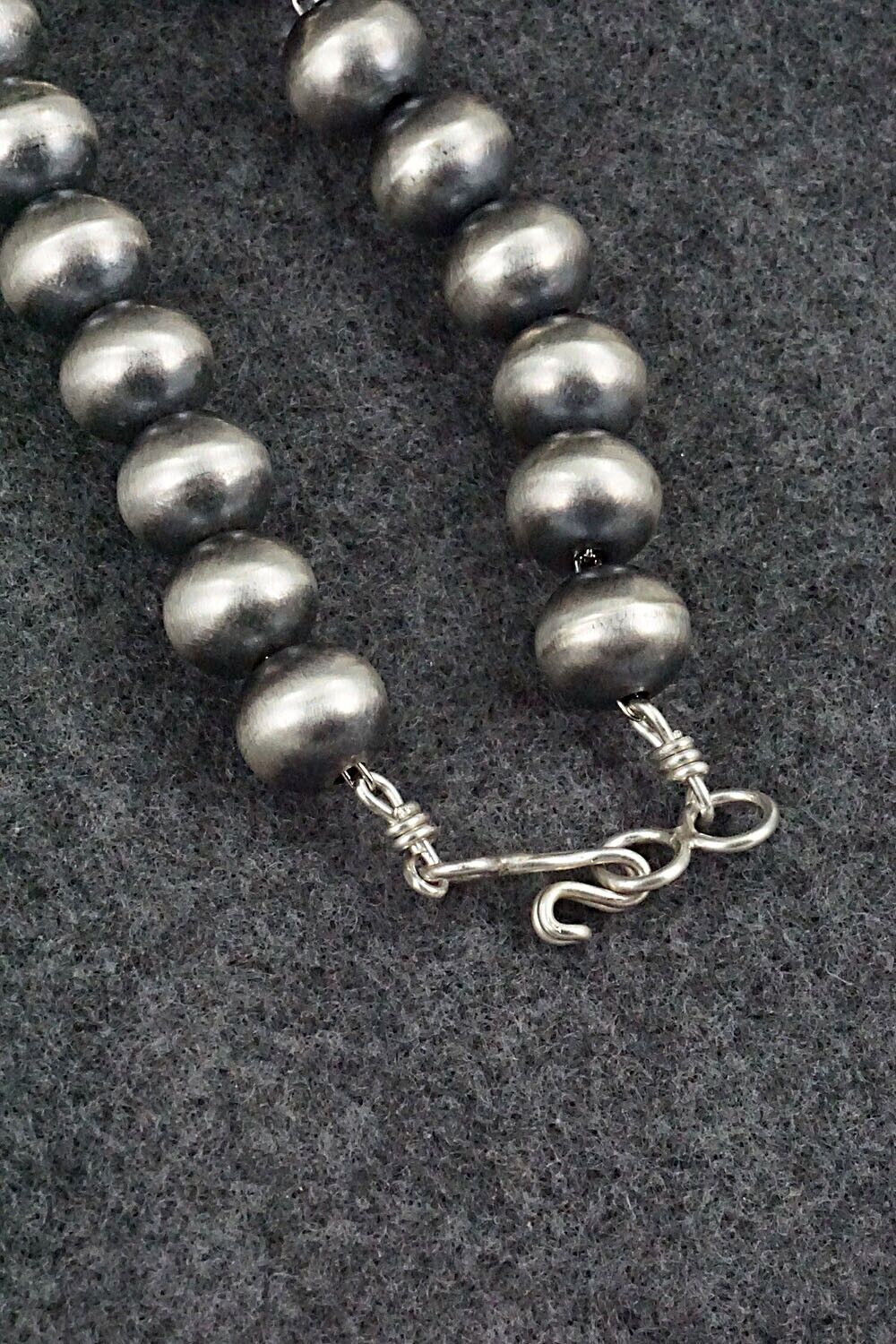Sterling Silver Navajo Pearl Necklace - Bryannen Halwood