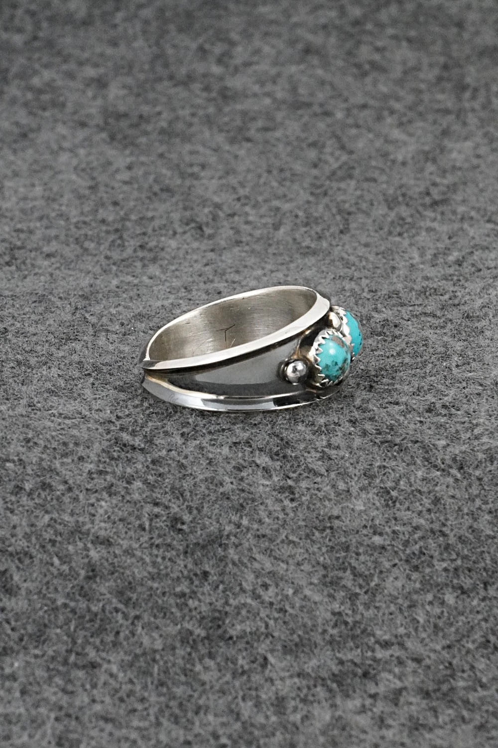 Turquoise & Sterling Silver Ring - Paul Largo - Size 11