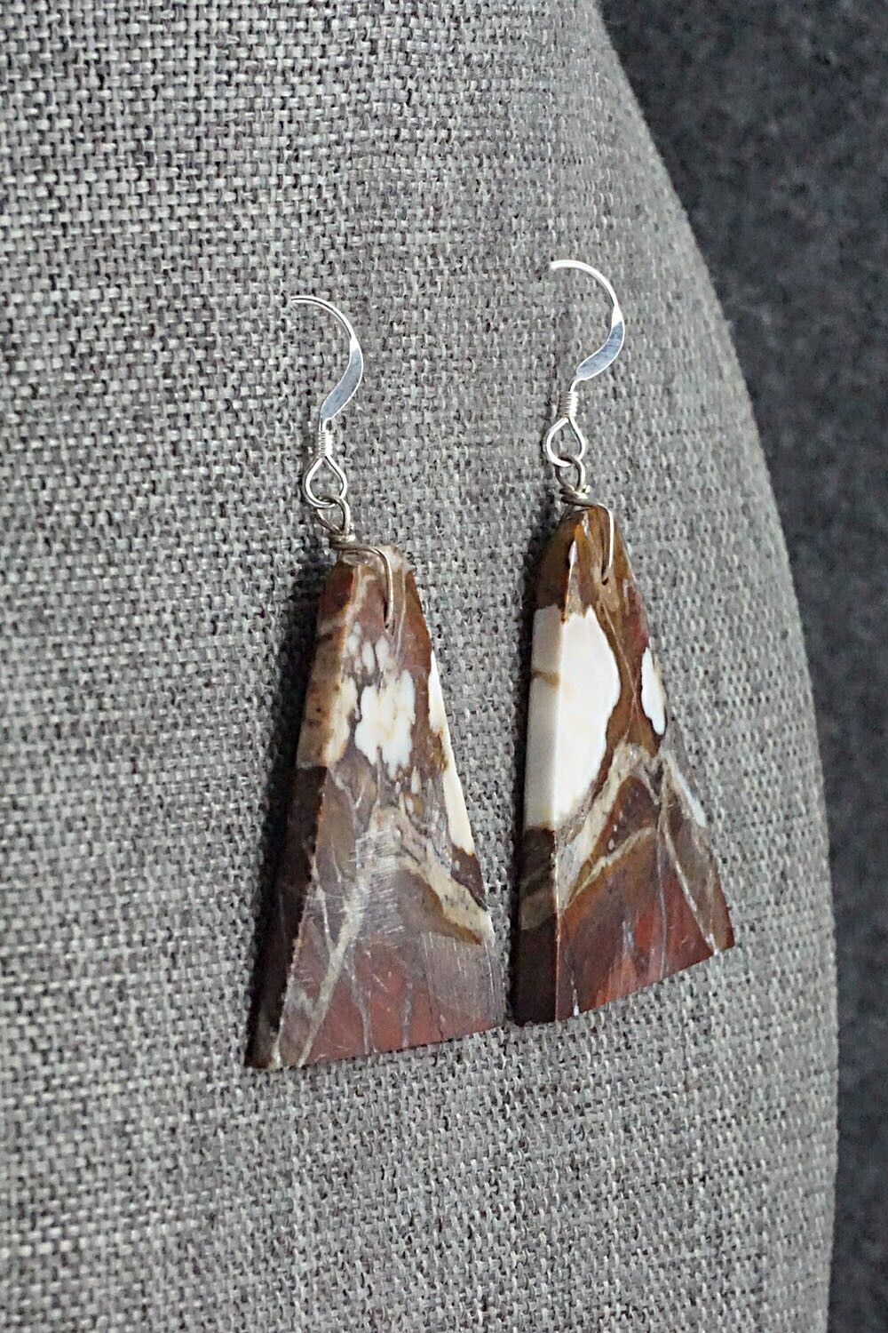 Wild Horse & Sterling Silver Earrings - Francis Garcia