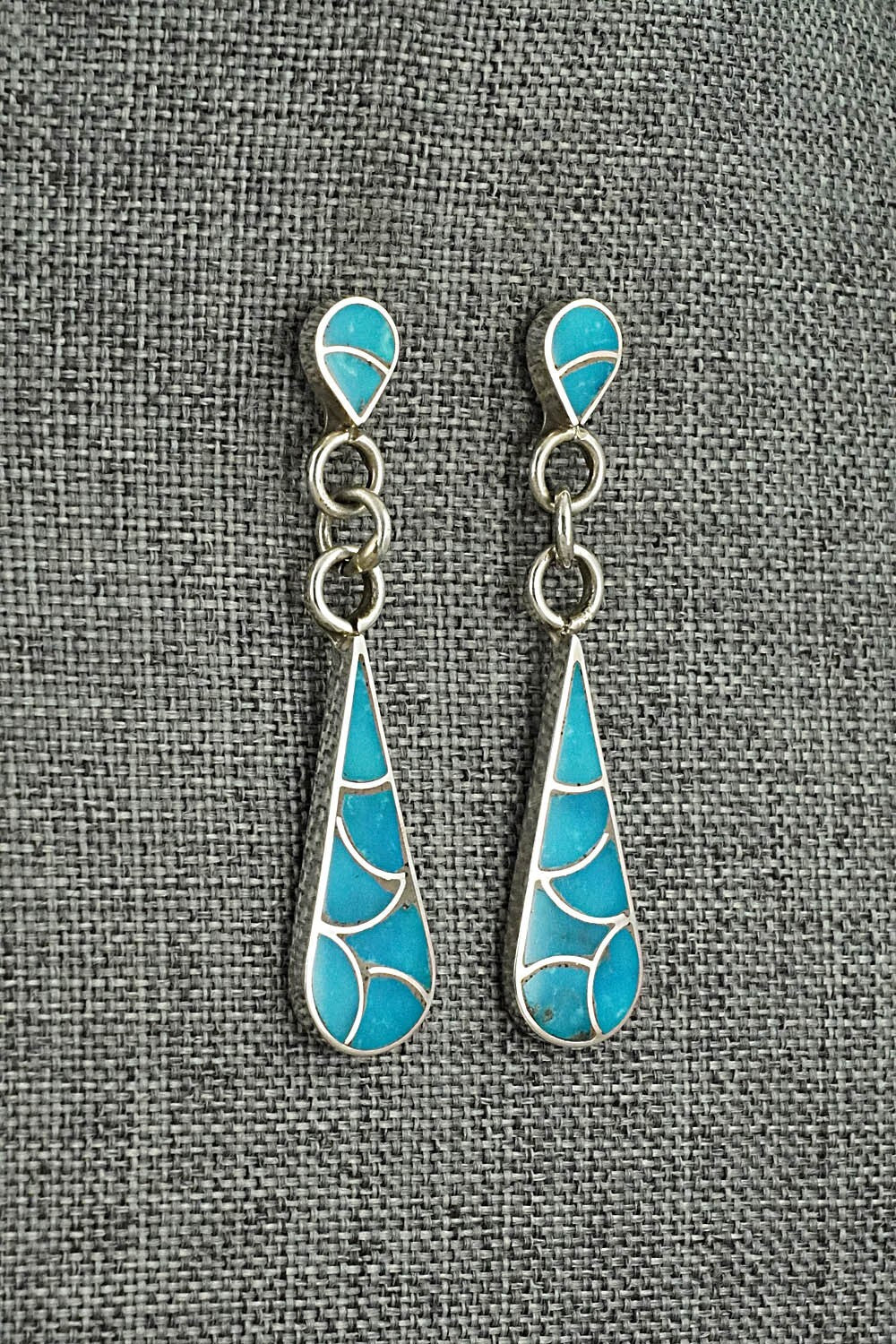 Turquoise & Sterling Silver Earrings - Lynette Johnson