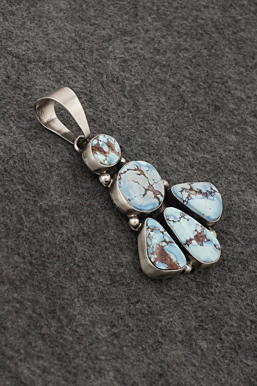 Turquoise & Sterling Silver Pendant - Darrin Livingston