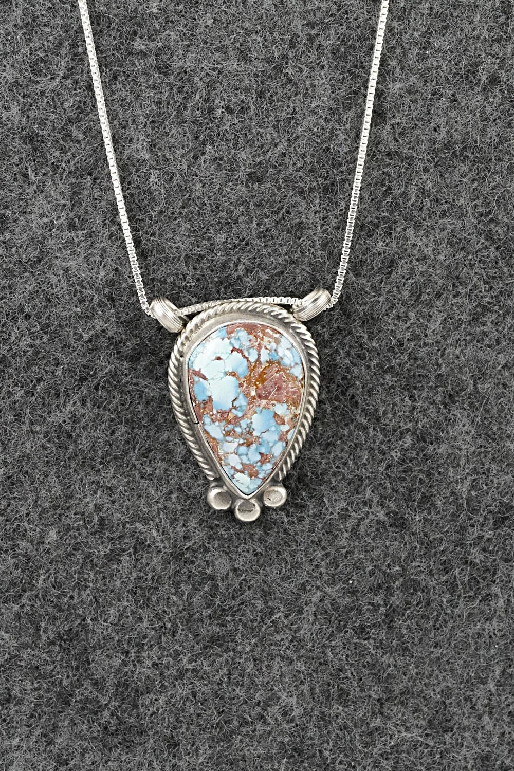Turquoise & Sterling Silver Necklace - Sharon McCarthy
