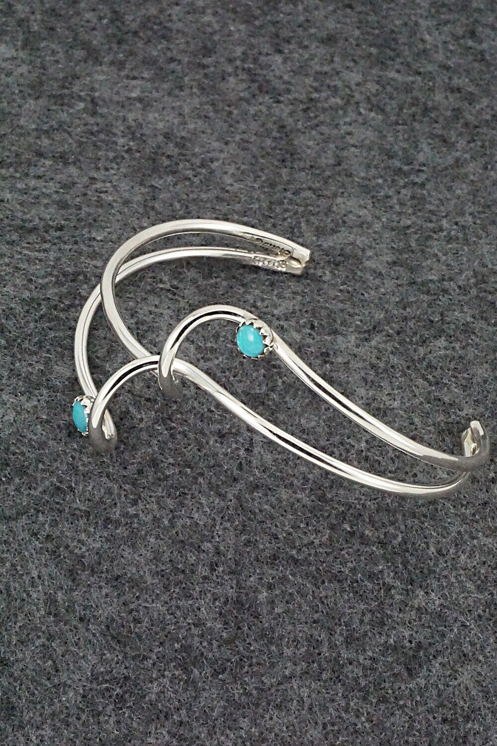 Turquoise & Sterling Silver Bracelet - Yolanda Skeets