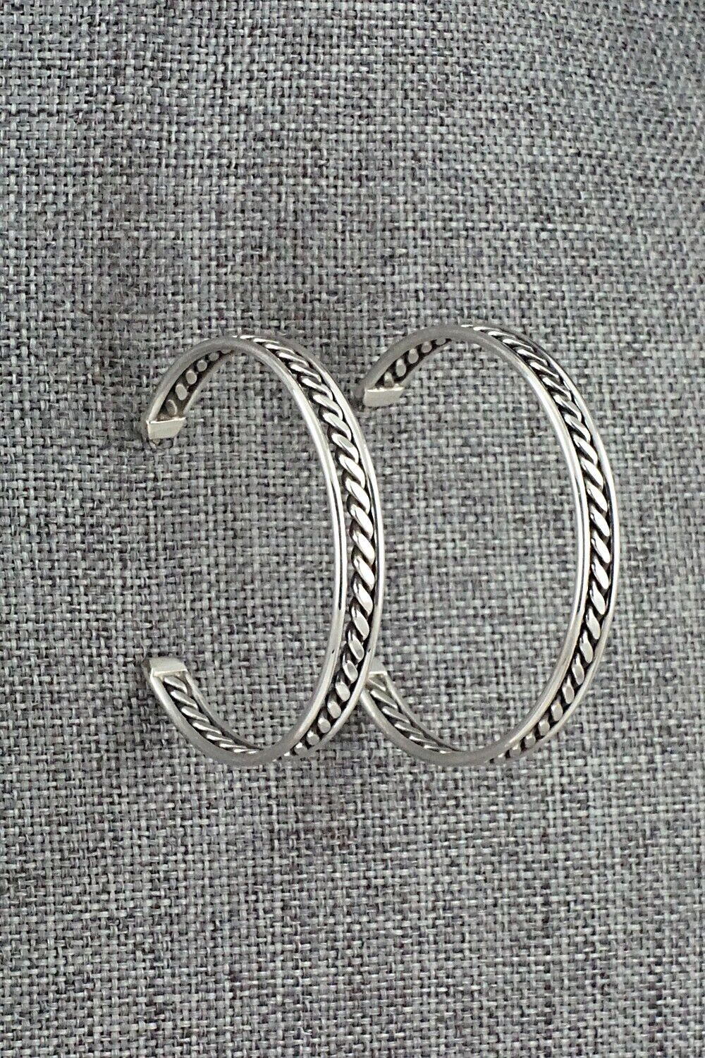 Sterling Silver Hoop Earrings - Elaine Tahe