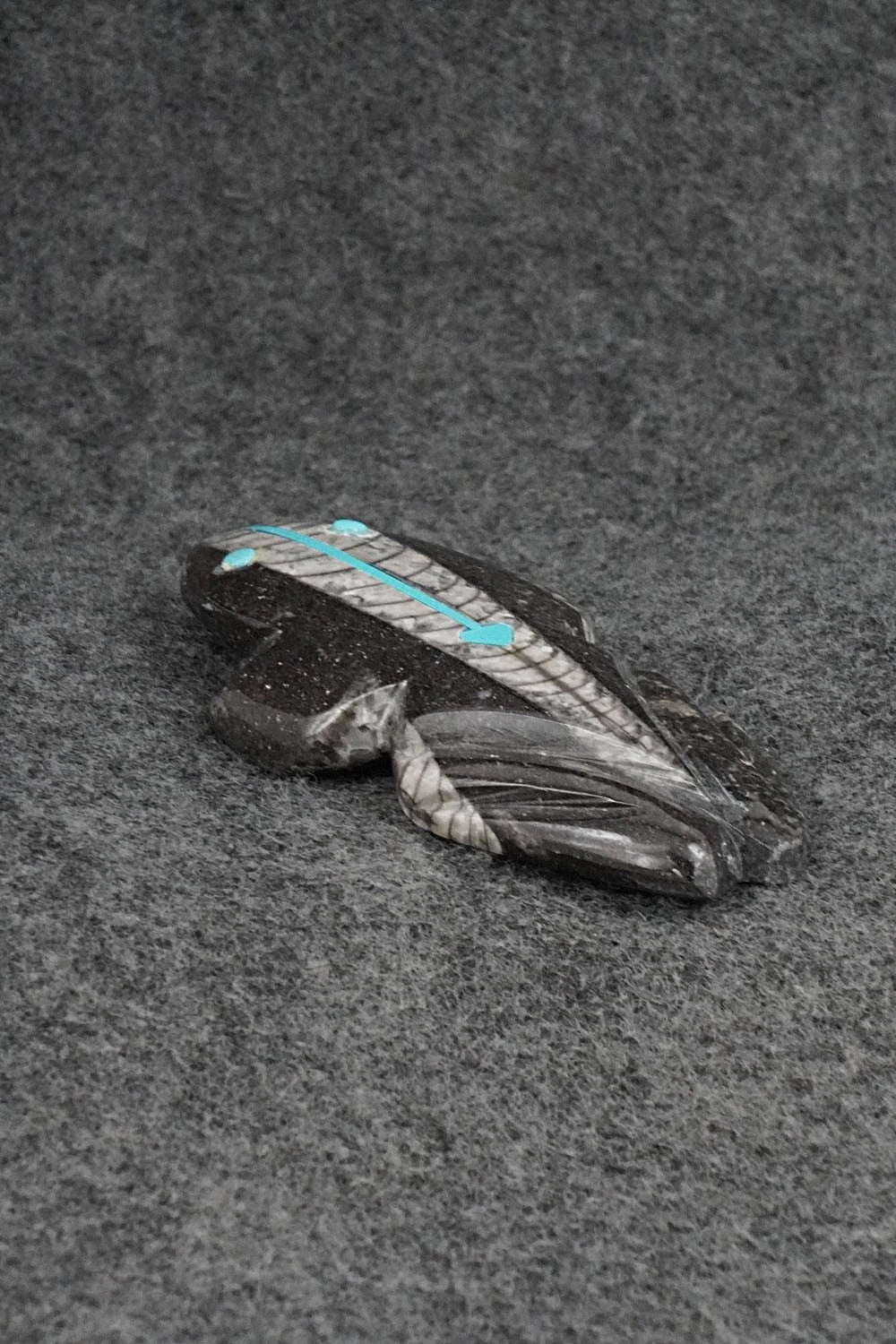 Frog Zuni Fetish Carving - Kenric Laiwakete