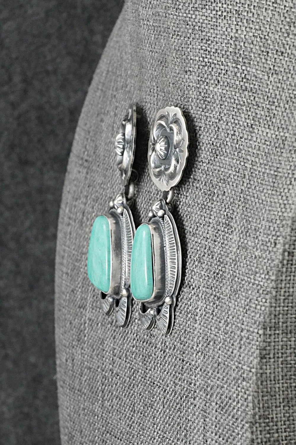 Turquoise & Sterling Silver Earrings - Randy Boyd