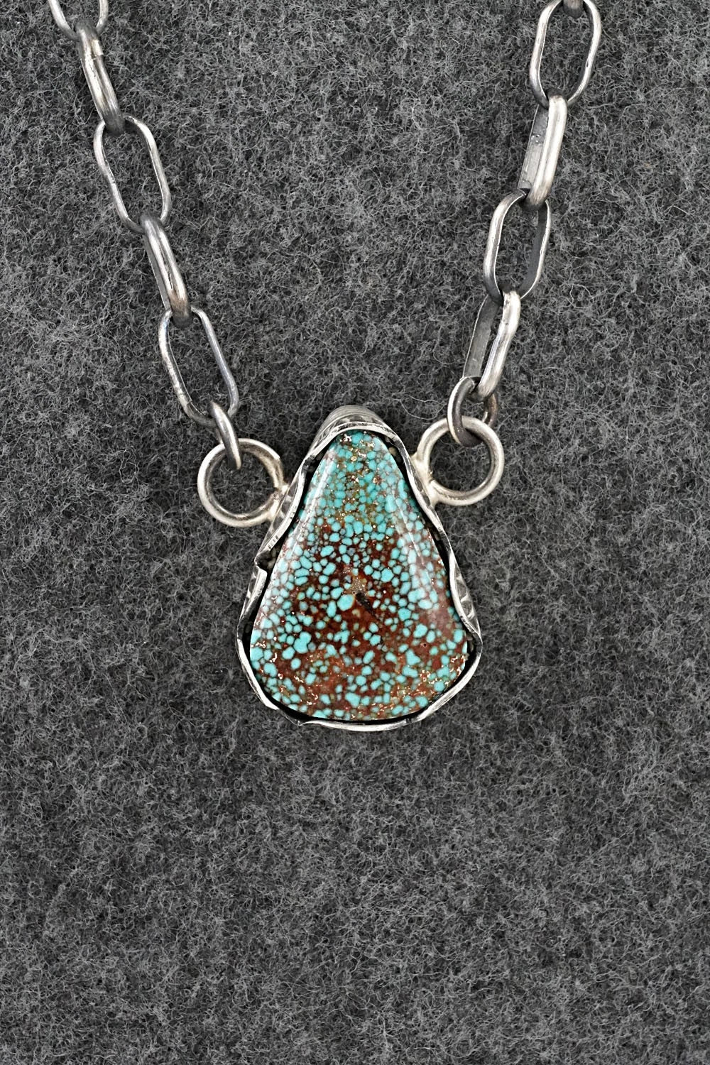 Turquoise & Sterling Silver Necklace - Paul Livingston