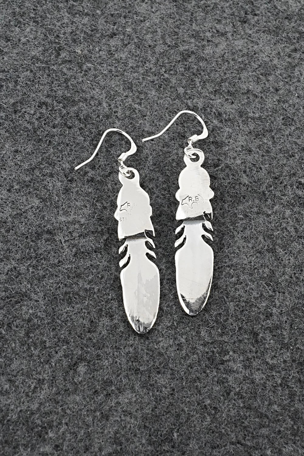 Turquoise & Sterling Silver Earrings - Adelarae Yazzie