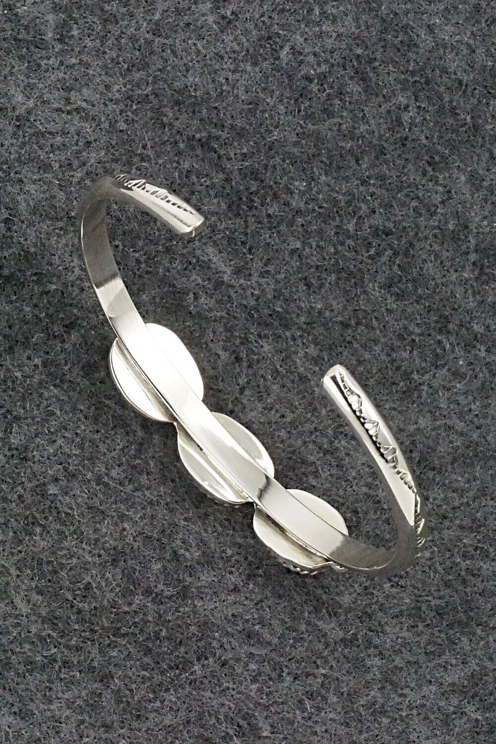 White Buffalo & Sterling Silver Bracelet - Elaine Tahe & Gilbert Smith