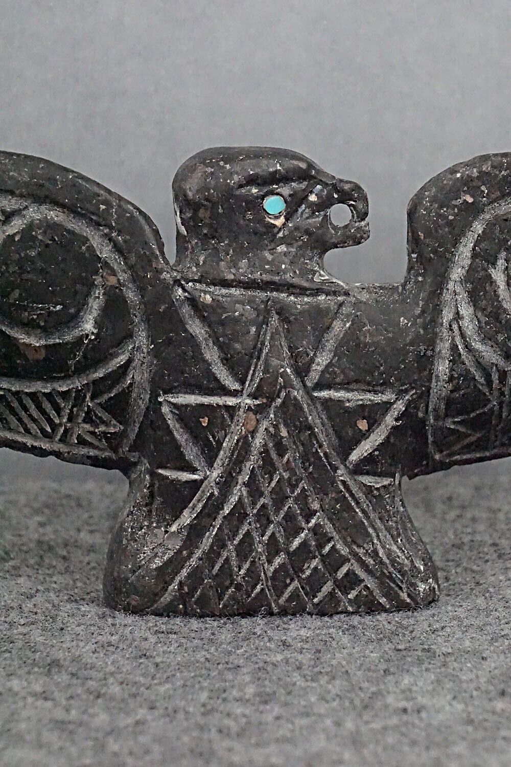 Eagle Zuni Fetish Carving - Jerrold Lahaleon