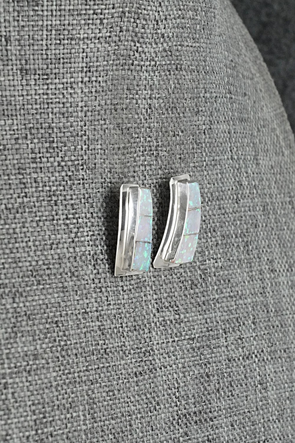 Opalite & Sterling Silver Earrings - Nathaniel Johnson