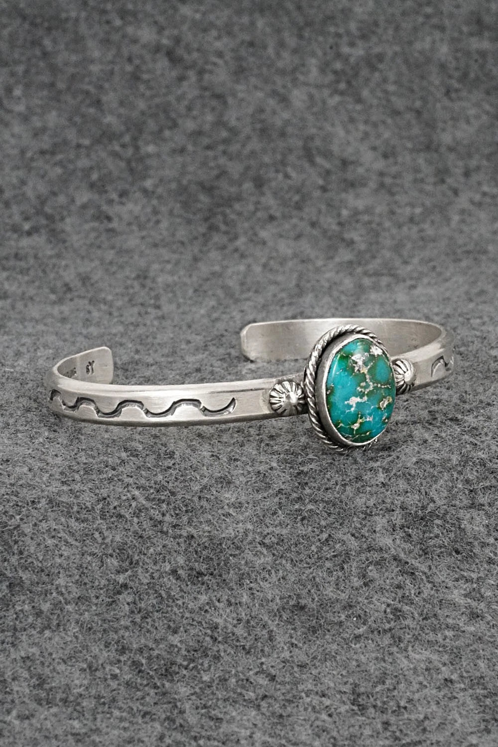 Turquoise & Sterling Silver Bracelet - Samuel Yellowhair