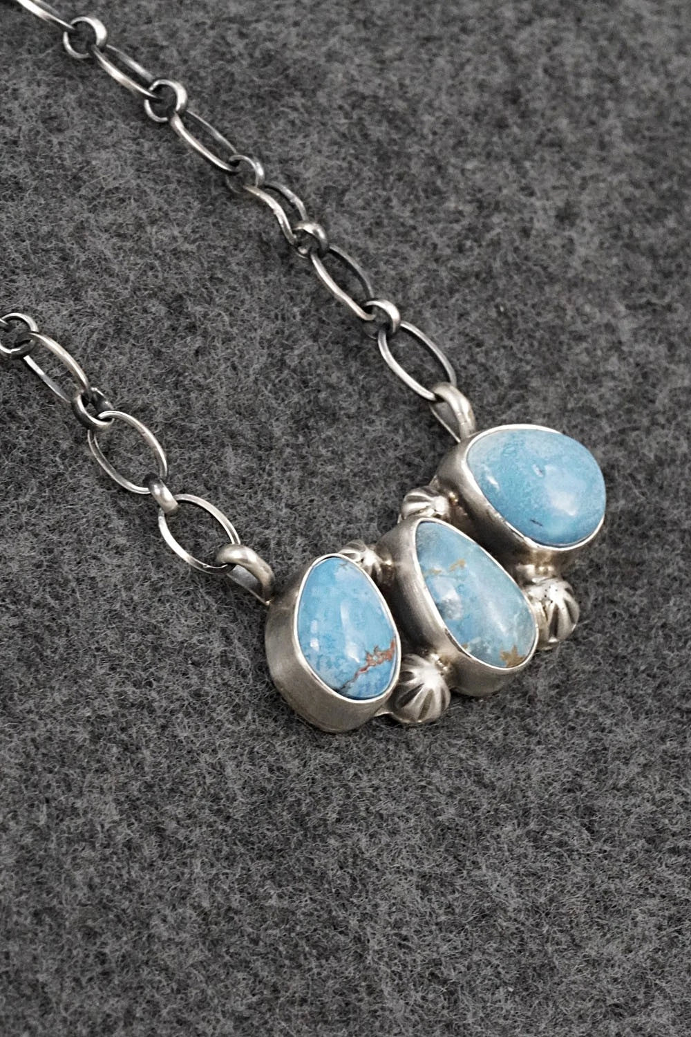 Turquoise & Sterling Silver Necklace - Kathleen Livingston