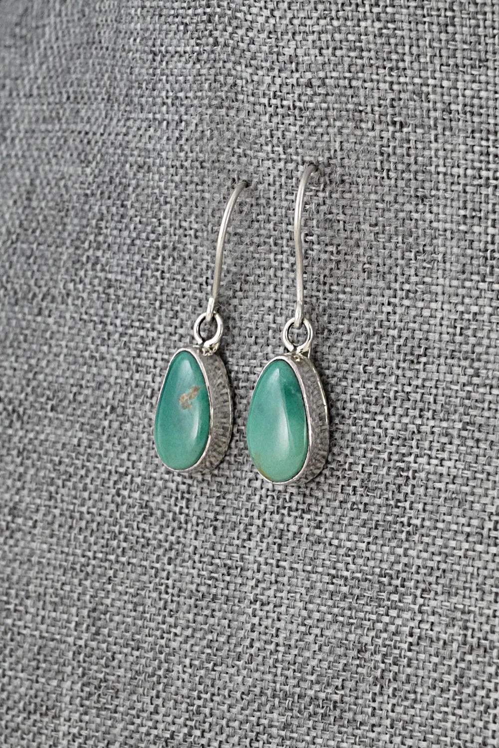 Turquoise & Sterling Silver Earrings - Rosemary Saunders