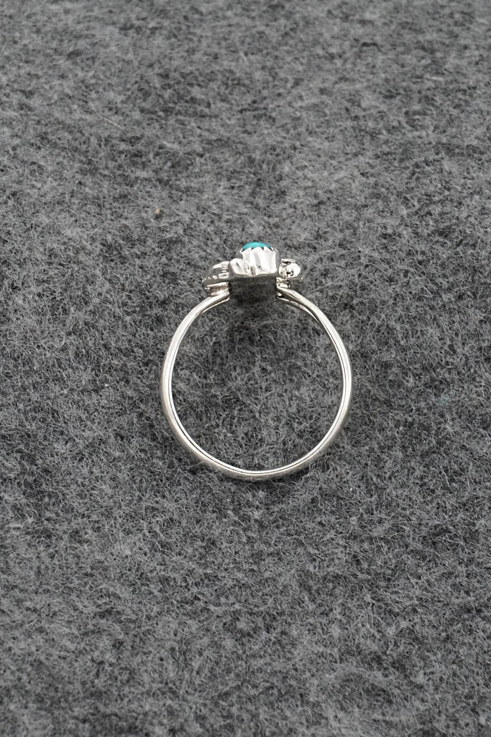Turquoise and Sterling Silver Ring - Judy Largo - Size 7