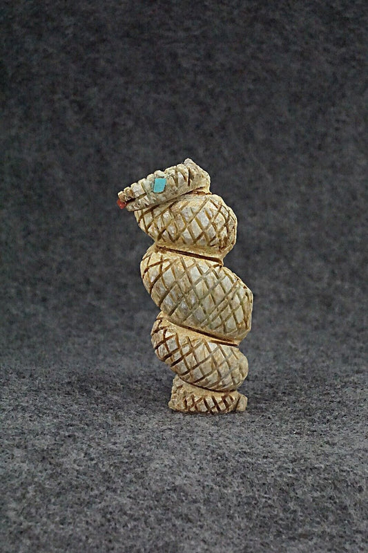 Rattlesnake Zuni Fetish Carving - Carl Etsate