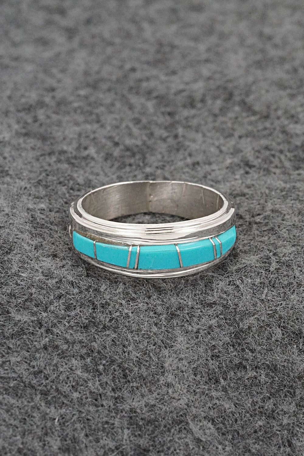 Turquoise & Sterling Silver Ring - Wilbert Muskett Jr. - Size 8