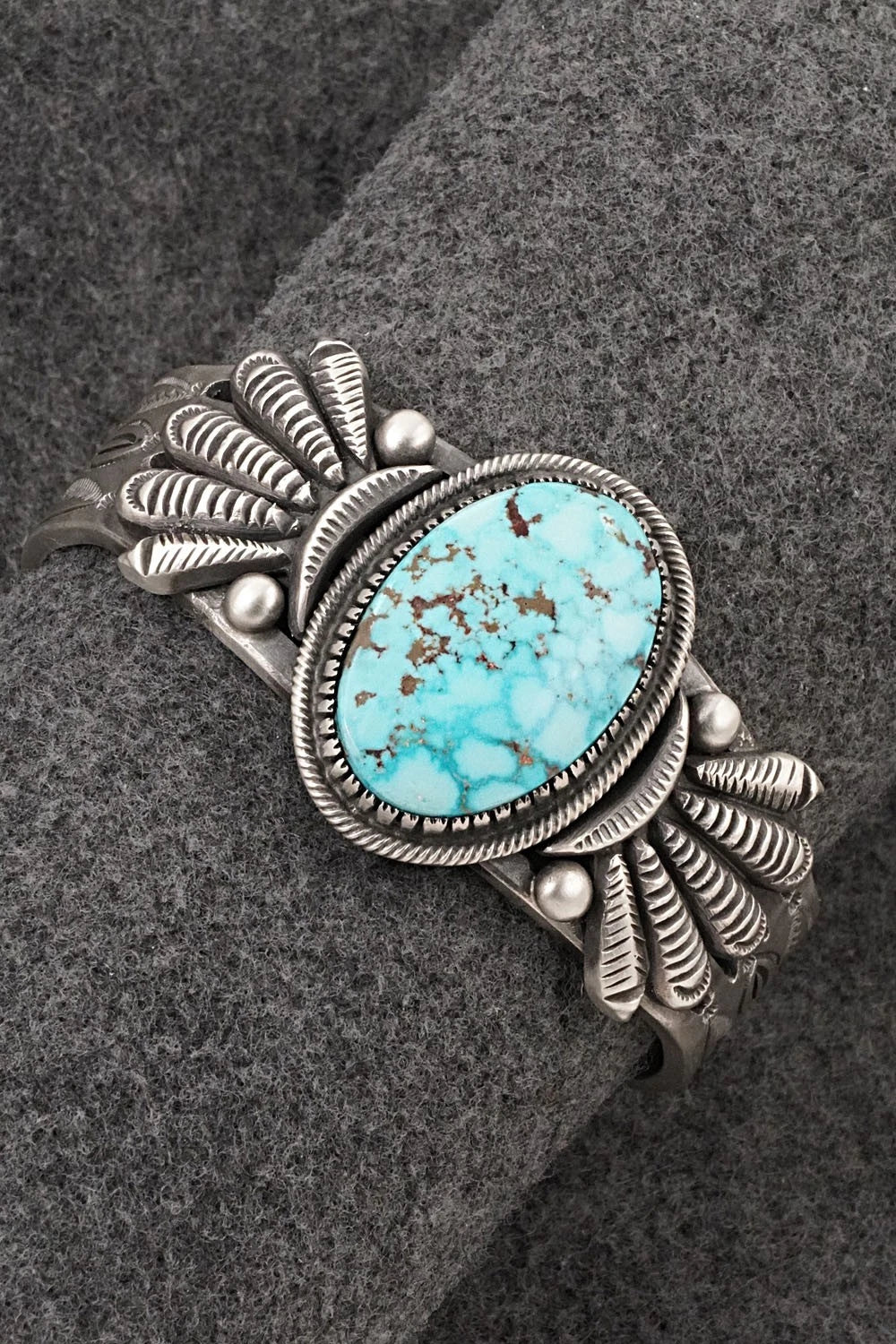 Turquoise & Sterling Silver Bracelet - Calvin Martinez