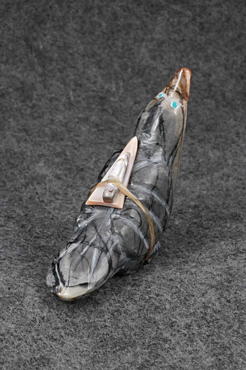 Bird Zuni Fetish Carving - Delvin Leekya
