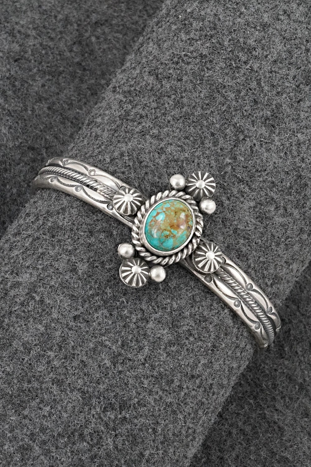 Turquoise & Sterling Silver Bracelet - Michael Calladitto