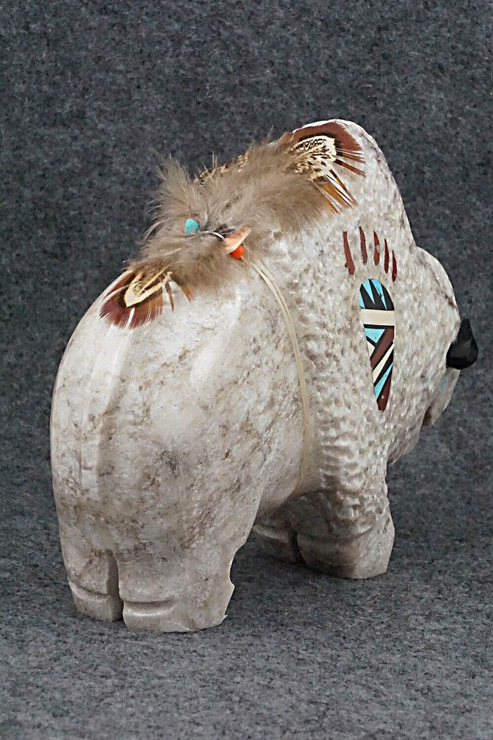 Buffalo Navajo Fetish Carving - Ben Livingston