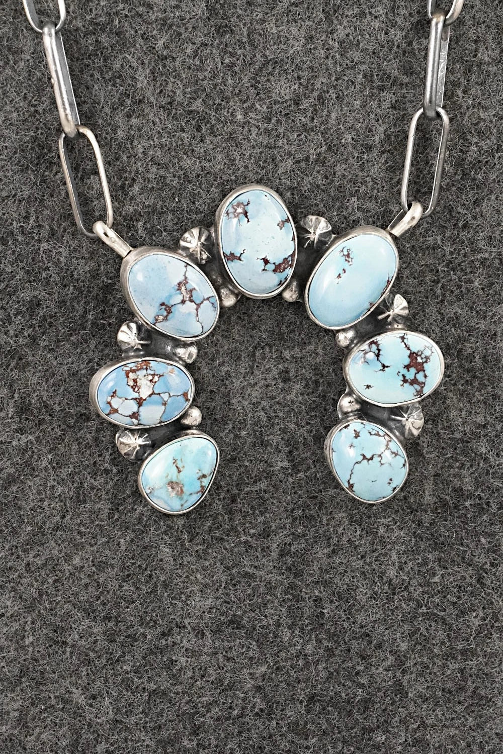 Turquoise & Sterling Silver Necklace - Darrin Livingston