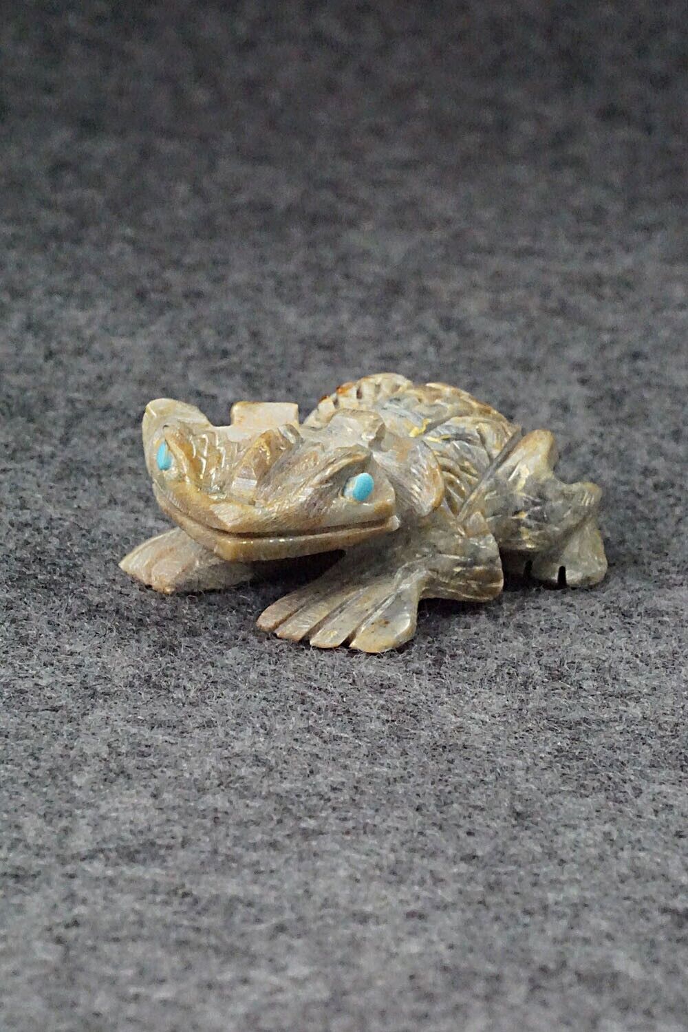 Horned Toad Zuni Fetish Carving - Dana Malani