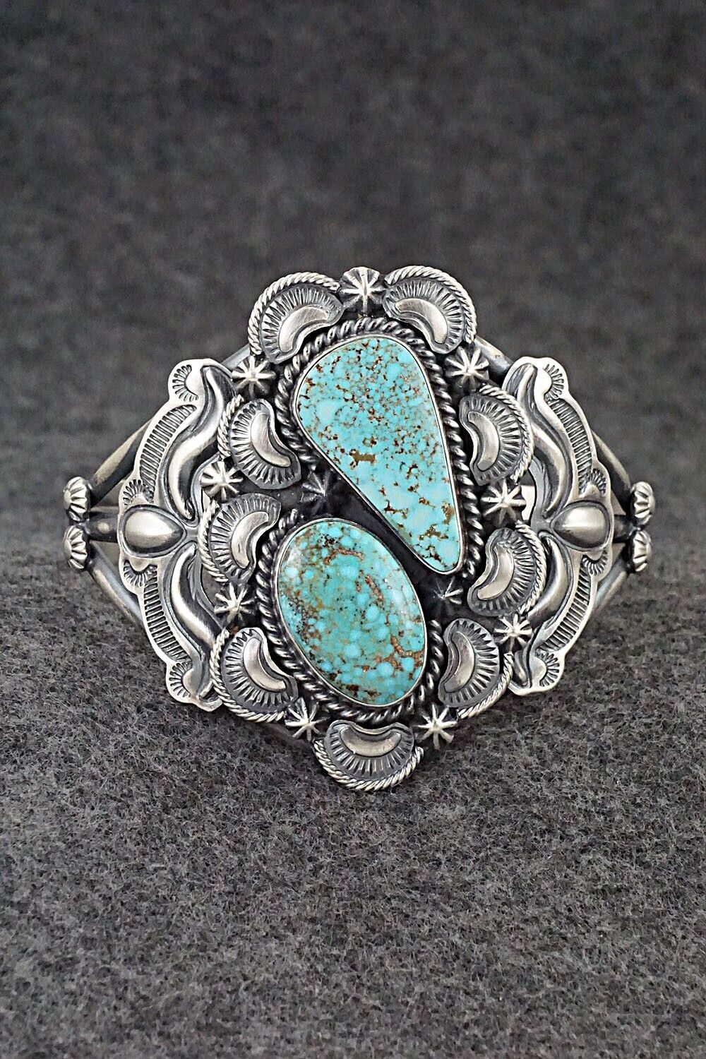 Turquoise & Sterling Silver Bracelet - Raymond Delgarito