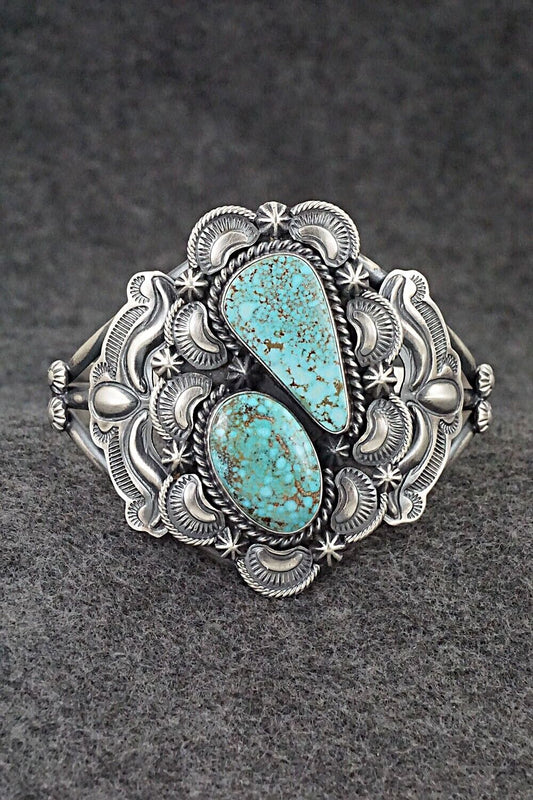 Turquoise & Sterling Silver Bracelet - Raymond Delgarito
