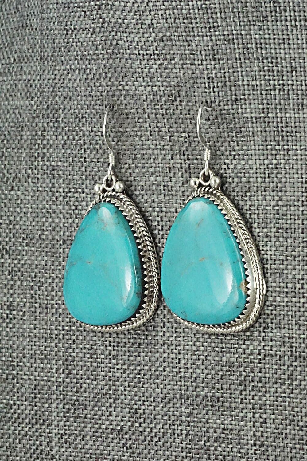 Turquoise & Sterling Silver Earrings - Sharon McCarthy