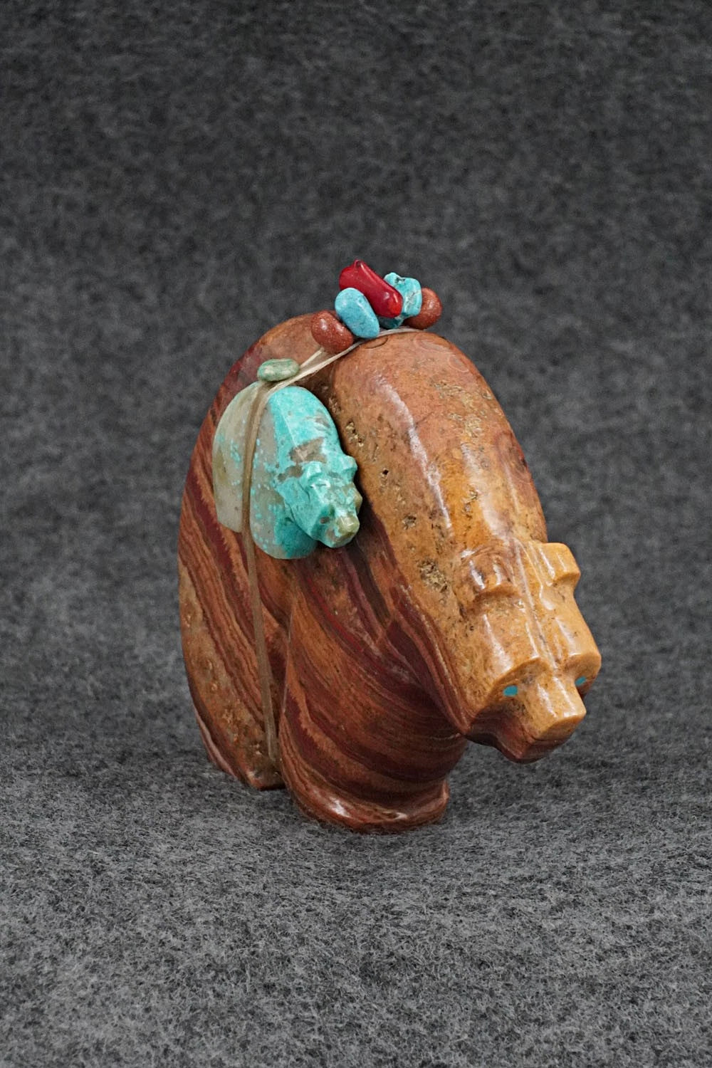 Bear with Cub Zuni Fetish Carving - Paulette & Farlan Quam