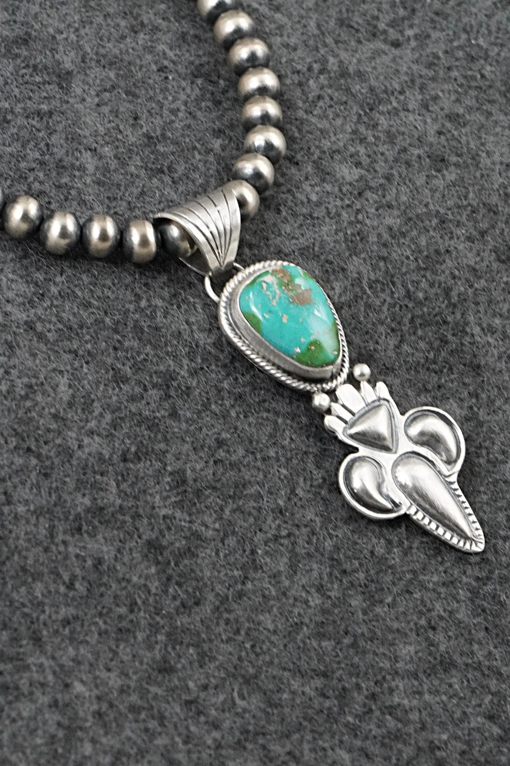 Turquoise & Sterling Silver Necklace - Gary Shorty