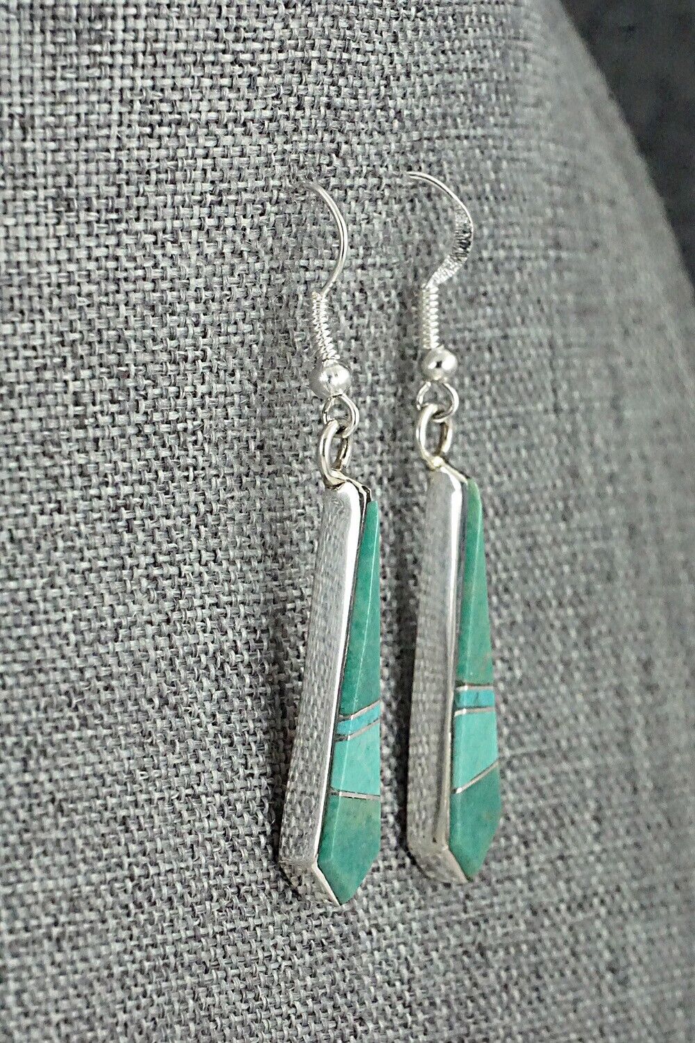 Turquoise & Sterling Silver Earrings - Marilyn Yazzie