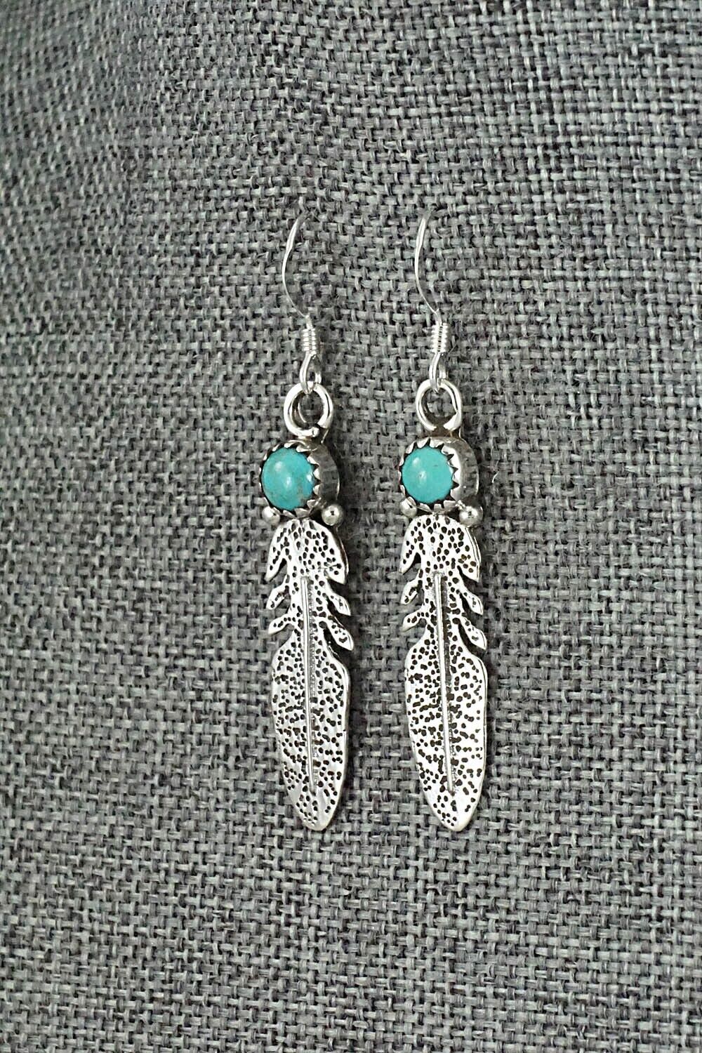 Turquoise & Sterling Silver Earrings - Sharon McCarthy