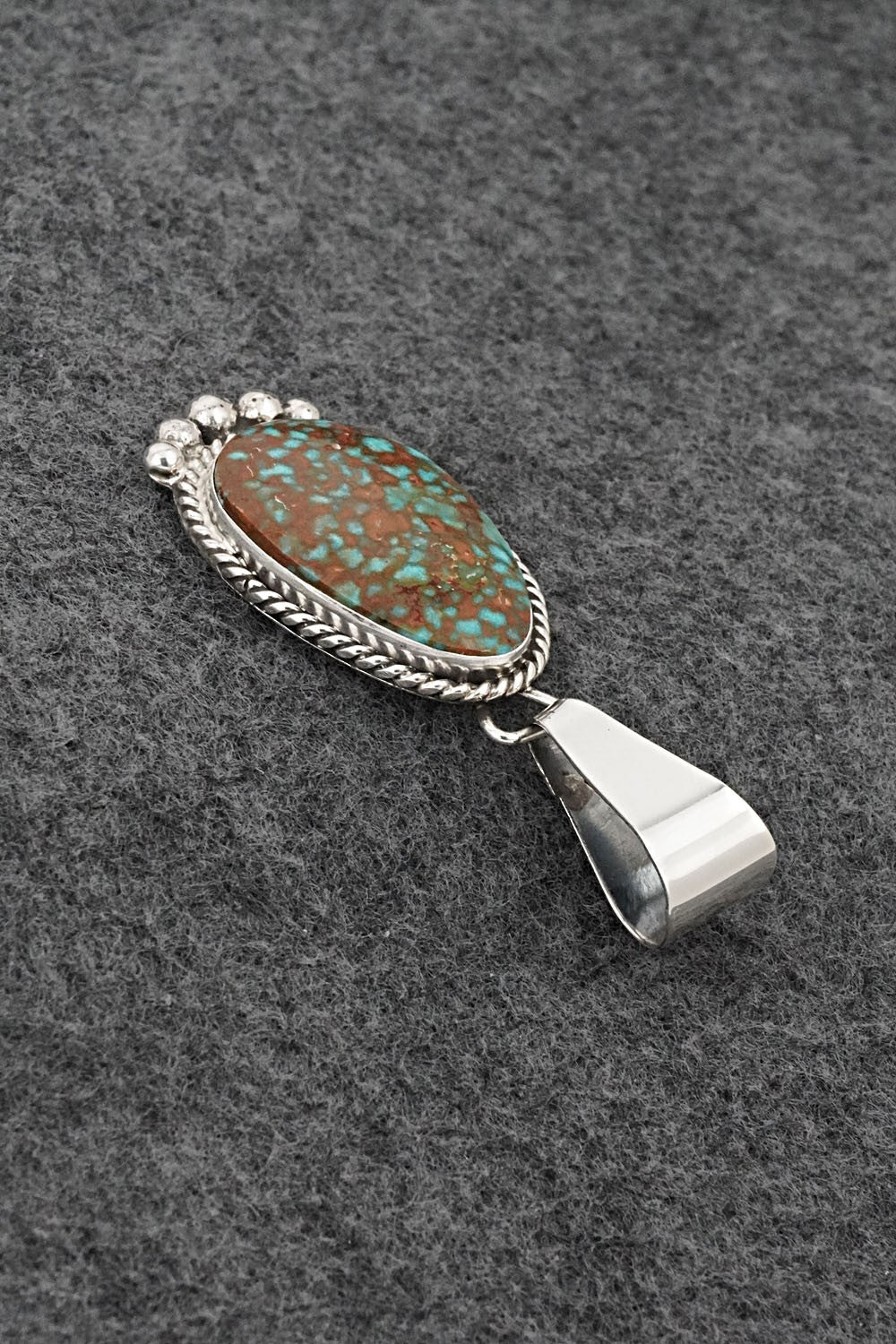 Turquoise & Sterling Silver Pendant - Rena Begay