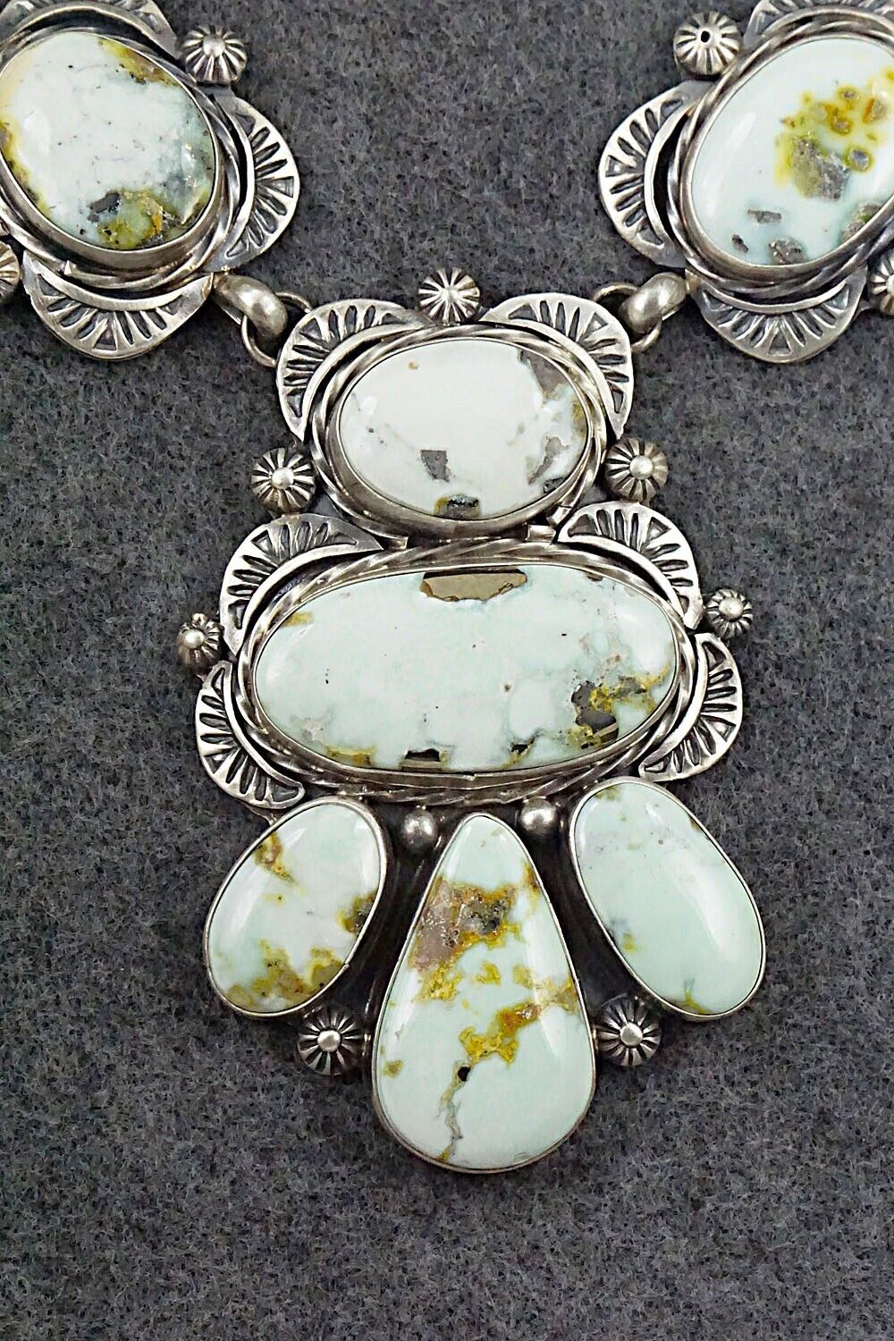 Variscite & Sterling Silver Necklace Set - Kathleen Livingston