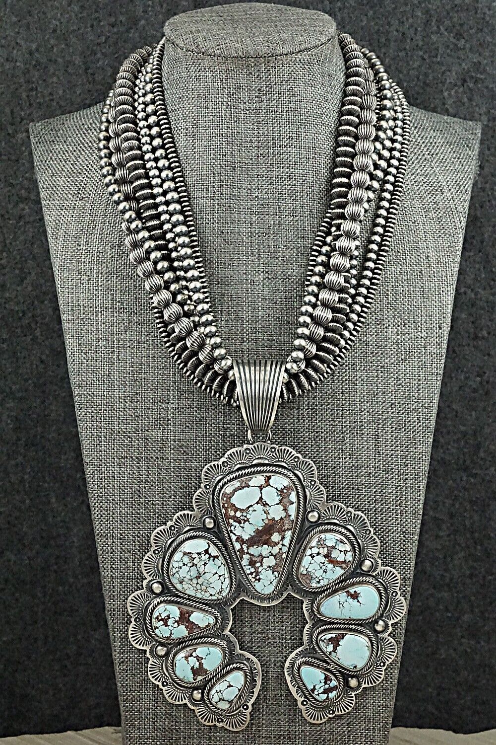 Turquoise & Sterling Silver Necklace Set - Randy Boyd