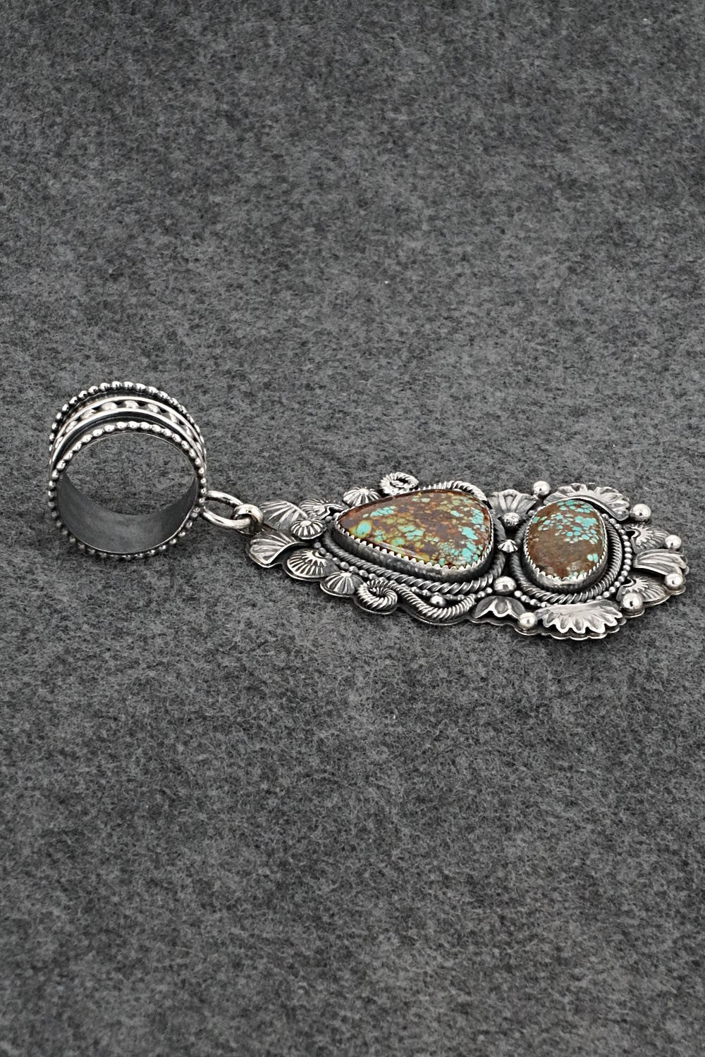 Turquoise & Sterling Silver Pendant - Braxton Parkett
