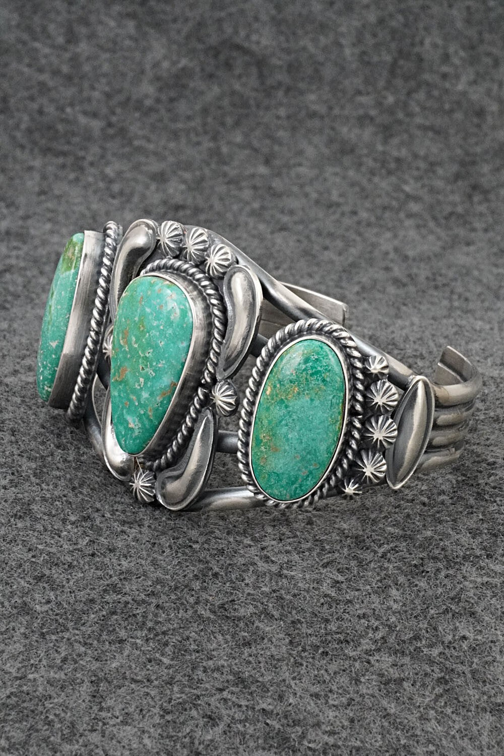 Turquoise & Sterling Silver Bracelet - Raymond Delgarito