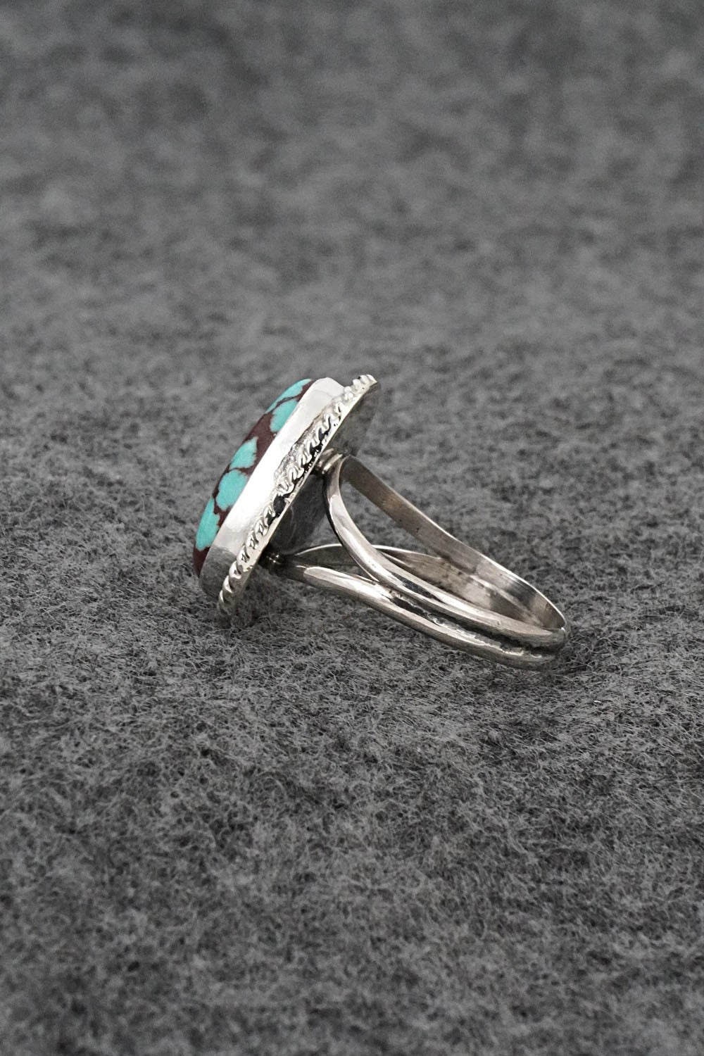 Turquoise & Sterling Silver Ring - Eugene Gruber - Size 7