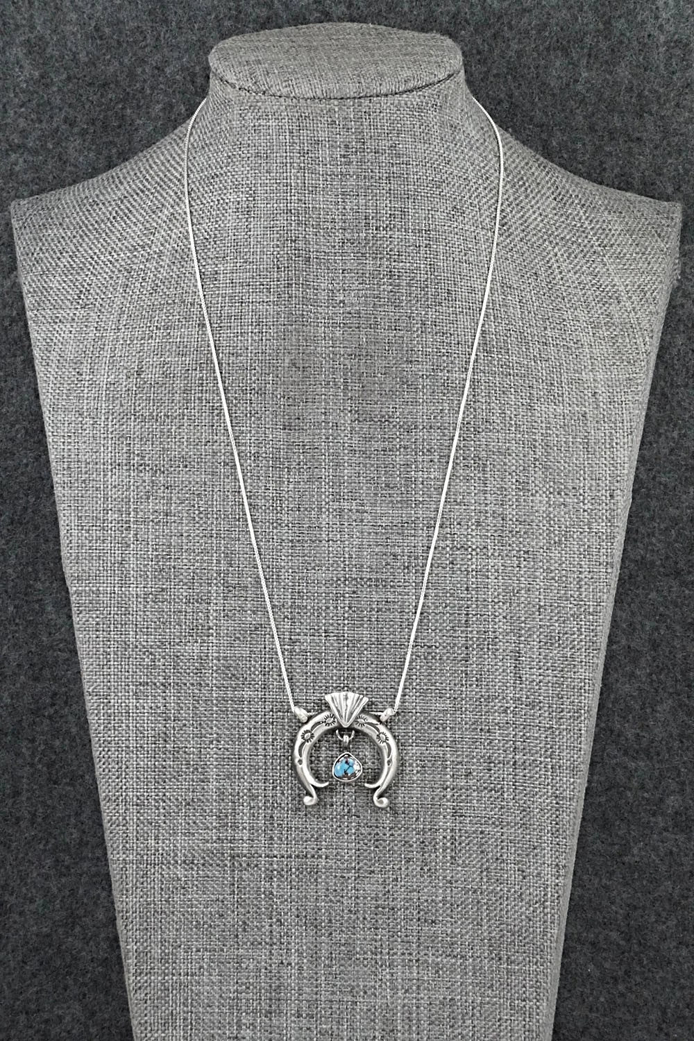 Turquoise & Sterling Silver Necklace - Gary Shorty
