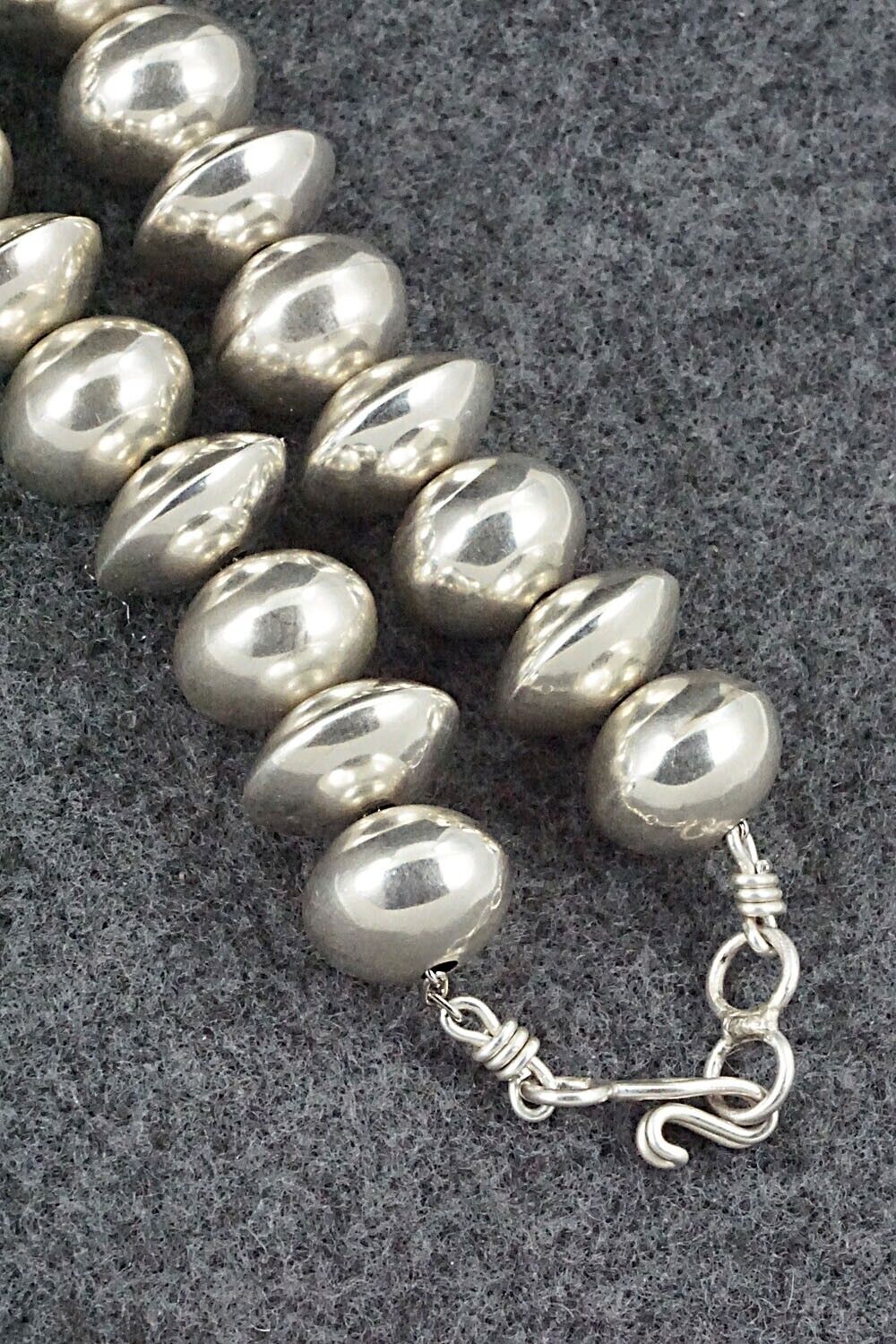 Sterling Silver Navajo Pearl Necklace - Bryannen Halwood