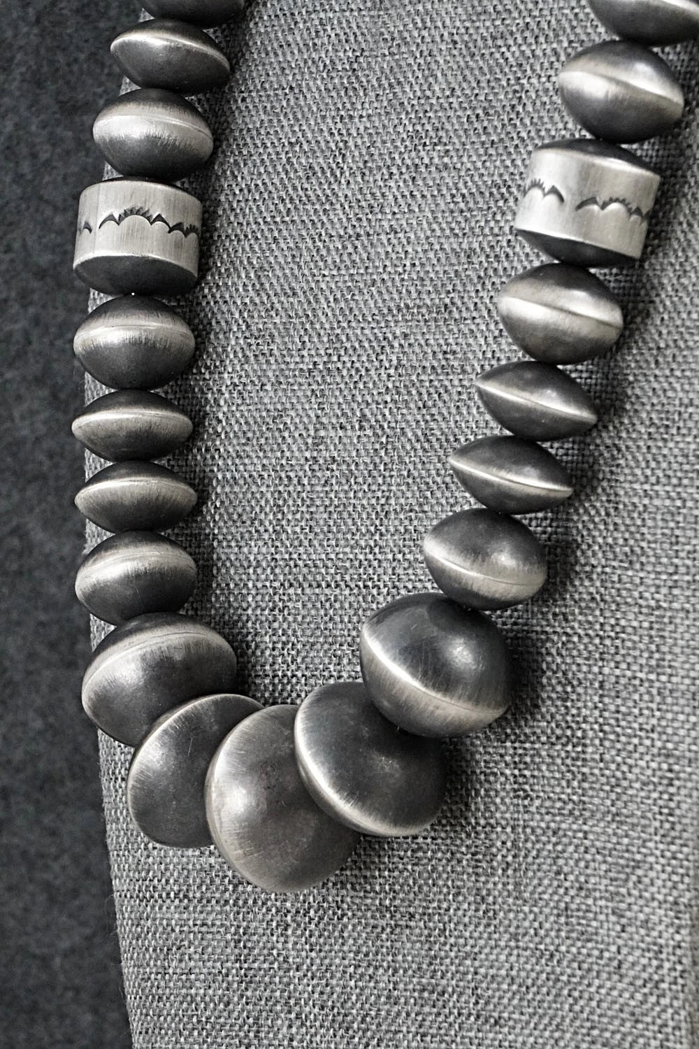 Sterling Silver Navajo Pearl Necklace 20" - Rose Martin