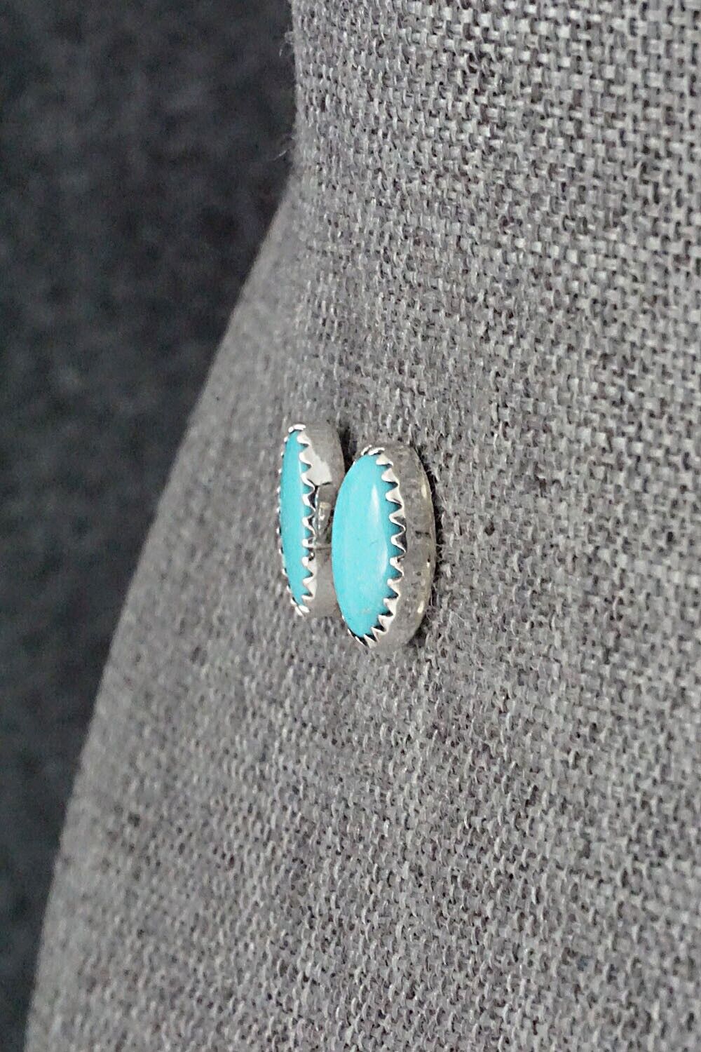 Turquoise & Sterling Silver Earrings - Annie Spencer