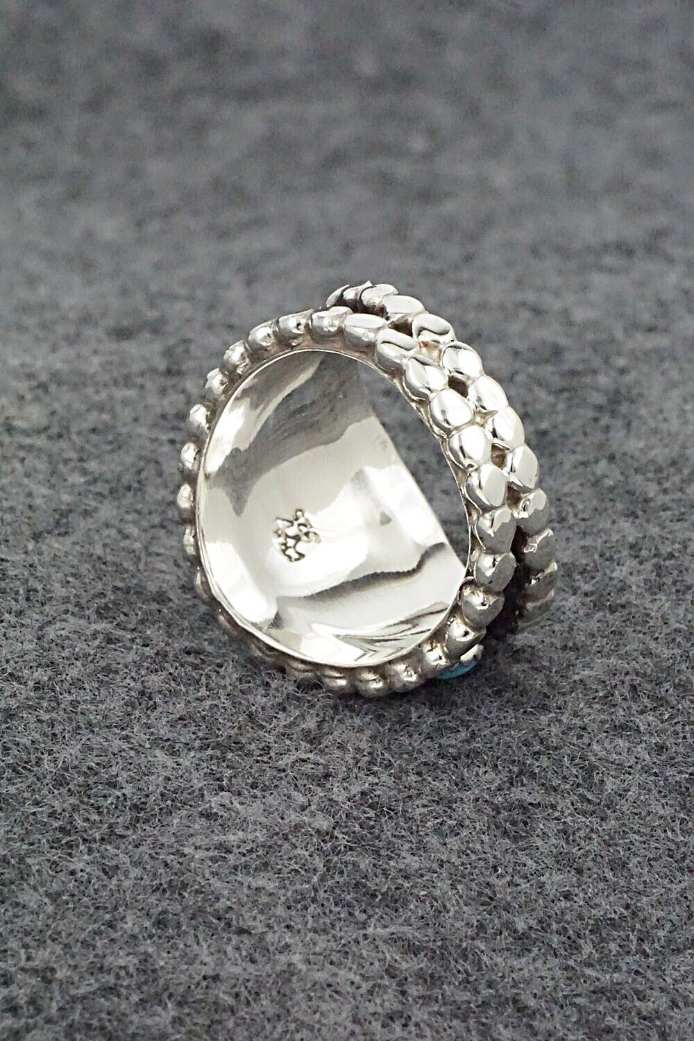 Turquoise & Sterling Silver Ring - Thomas Yazzie - Size 9