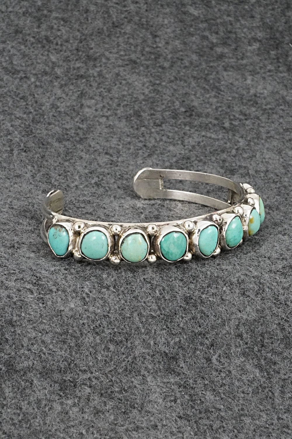 Turquoise & Sterling Silver Bracelet - Priscilla Reeder
