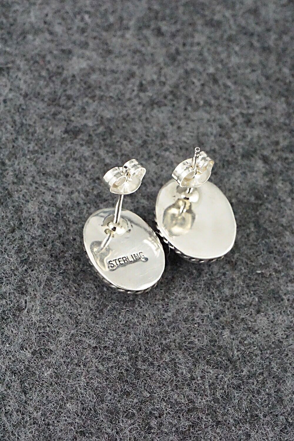 Turquoise & Sterling Silver Earrings - Marco Begaye